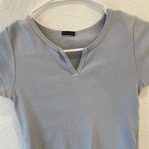 baby blue brandy melville top